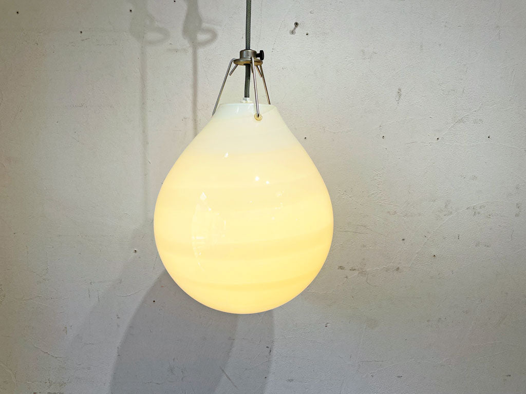 ルイスポールセン louis poulsen モザー Moser 雫型 乳白ガラス ペンダントランプ φ250mm ・ Lサイズ デンマーク 下北沢店 中古品 買い取りしました。