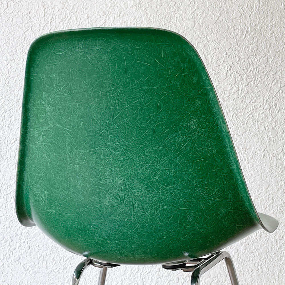 ハーマンミラー Herman Miller サイドシェルチェア セカンド 2nd FRP ケリーグリーン Hベース イームズ 希少　～巡りゆく時代の中で。～