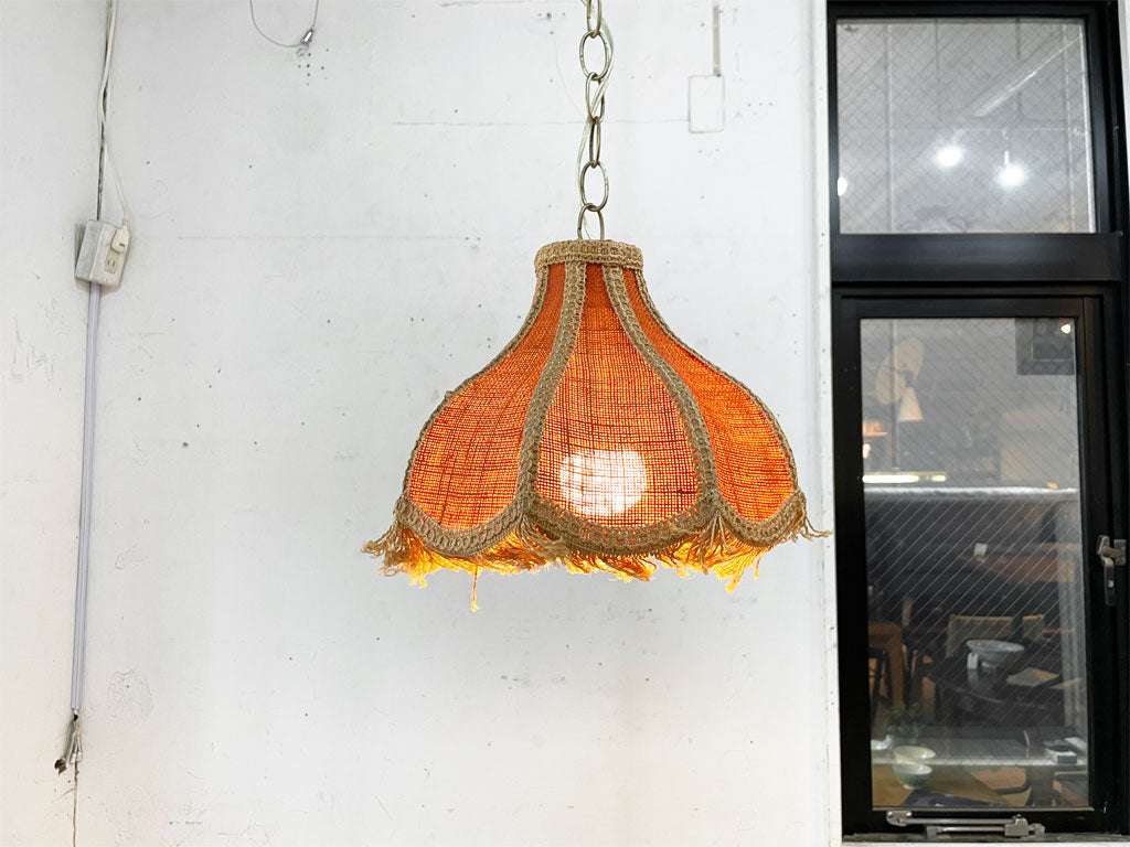 ビンテージスタイル Vintage Style ペンダントライト 吊り下げ照明 布シェード クラシカルデザイン 中古品 買い取りしました。