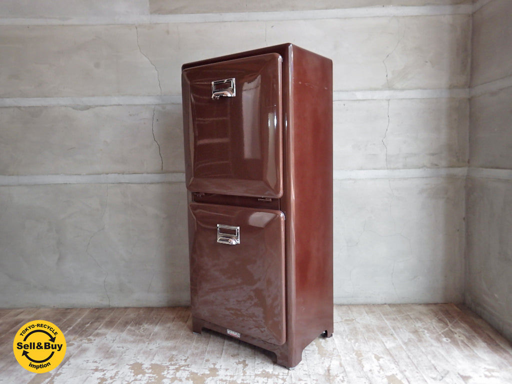 ダルトン DULTON ダブルデッカー DOUBLE DECKER 2段ゴミ箱 トラッシュカン ブラウン 　中古品 買い取りしました。学芸大学店 出張買取もお任せ下さい。