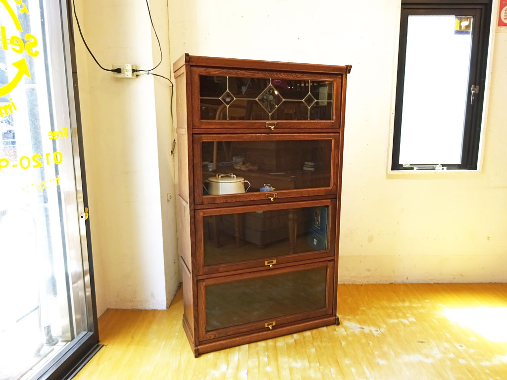 三越家具 ブルージュ Brugge ブックシェルフ フリップアップドア 4段 キャビネット UKスタイル 中古品 買い取りしました。