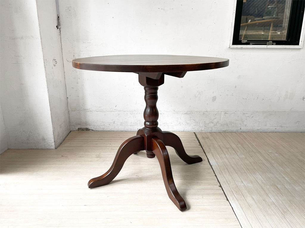 イデア IDEA チューリップ 90R テーブル TULIP 90R TABLE ビーチ材 ウォールナット塗装 ラッカー仕上げ 中古品 買い取りしました。