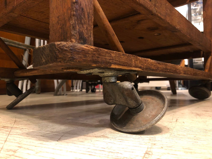 ビンテージ vintage ベイカーラック 木製シェルフ 木味 店舗什器 ～脚、折れてるかと思ってびっくりしました。～
