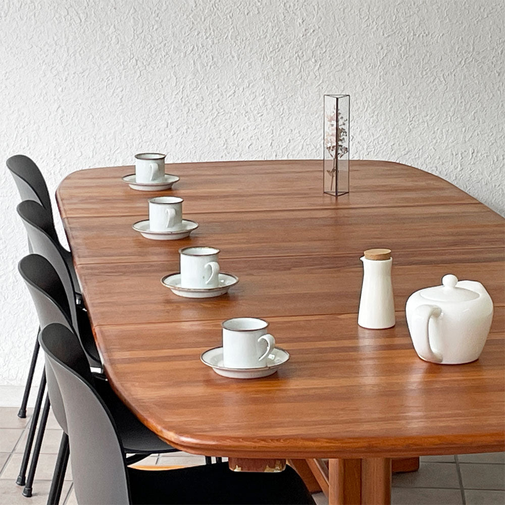 ディースキャン D-SCAN エクステンション ダイニングテーブル チーク無垢材 W150-201-252cm デンマーク～育つ木目、広がる団らん～