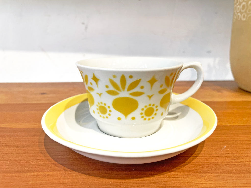 アラビア ARABIA ステンシル Stencil カップ＆ソーサー C&S イエロー フィンランド 北欧 ビンテージ 下北沢店 中古品 買い取りしました。