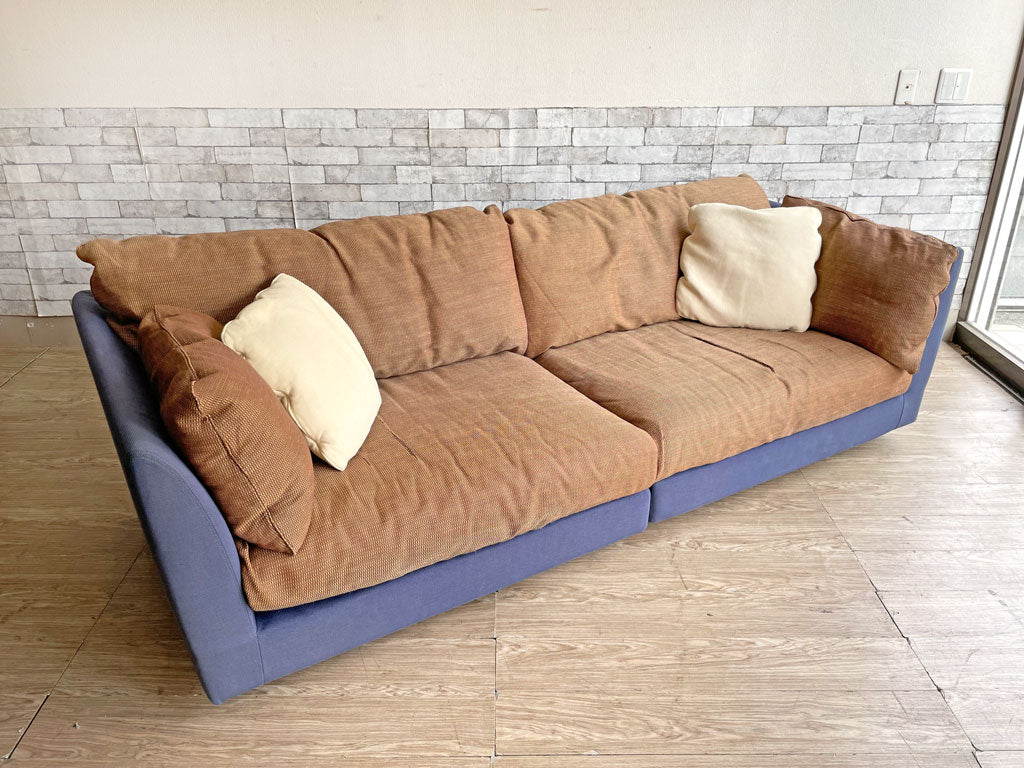 アルフレックス arflex エーソファ A・SOFA 10 4人掛け カバーリング ファブリック ツートーン クッション付き 定価652,000円以上 中古品 買い取りしました。