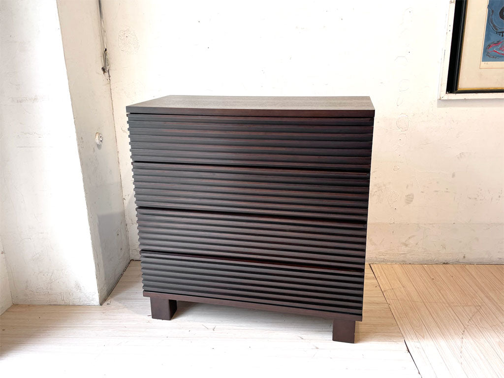エーフラット a.flat ルーバー キャビネット v02 Louver cabinet v02 4drチェスト Chest アジアンモダン リゾートスタイル 定価112,442円 下北沢店 中古品 買い取りしました。