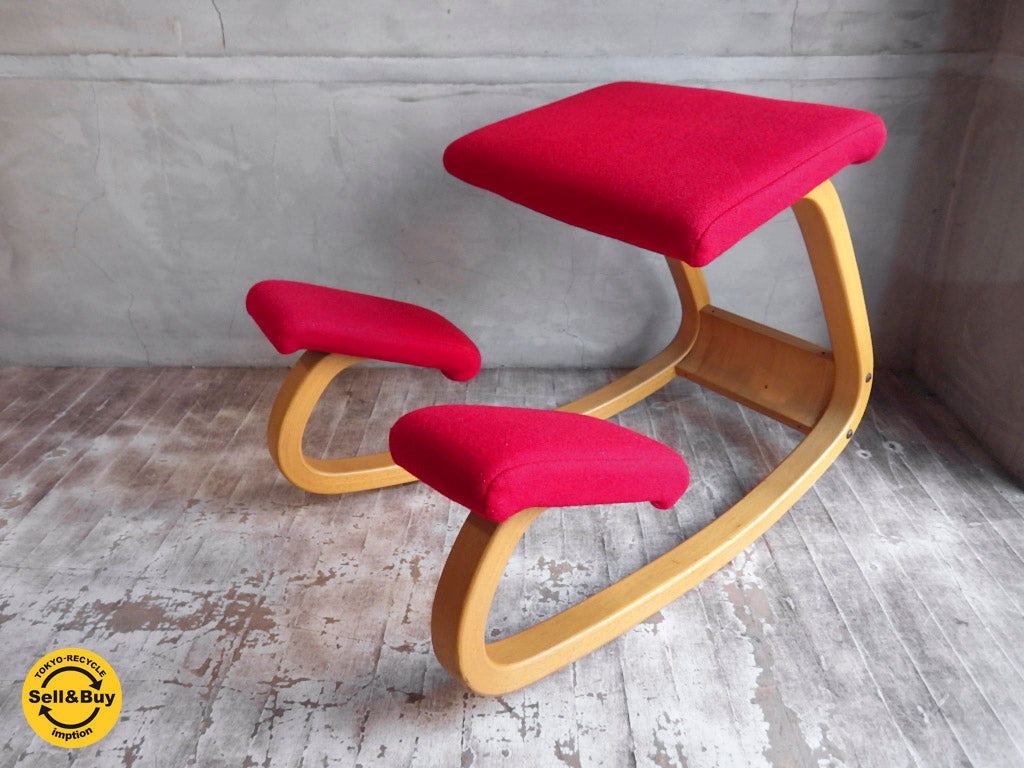 ストッケ STOKKE ヴァリエール バリアブル バランス チェア レッド  買い取りしました。学芸大学店 出張買取もお任せ下さい。
