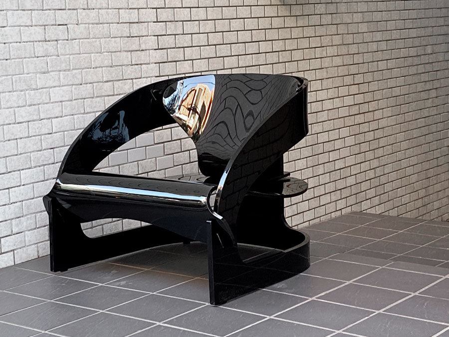 カルテル Kartell ジョエコロンボ アームチェア 4801 Armchair ブラック ～天才が生み出した、永遠のデザイン～