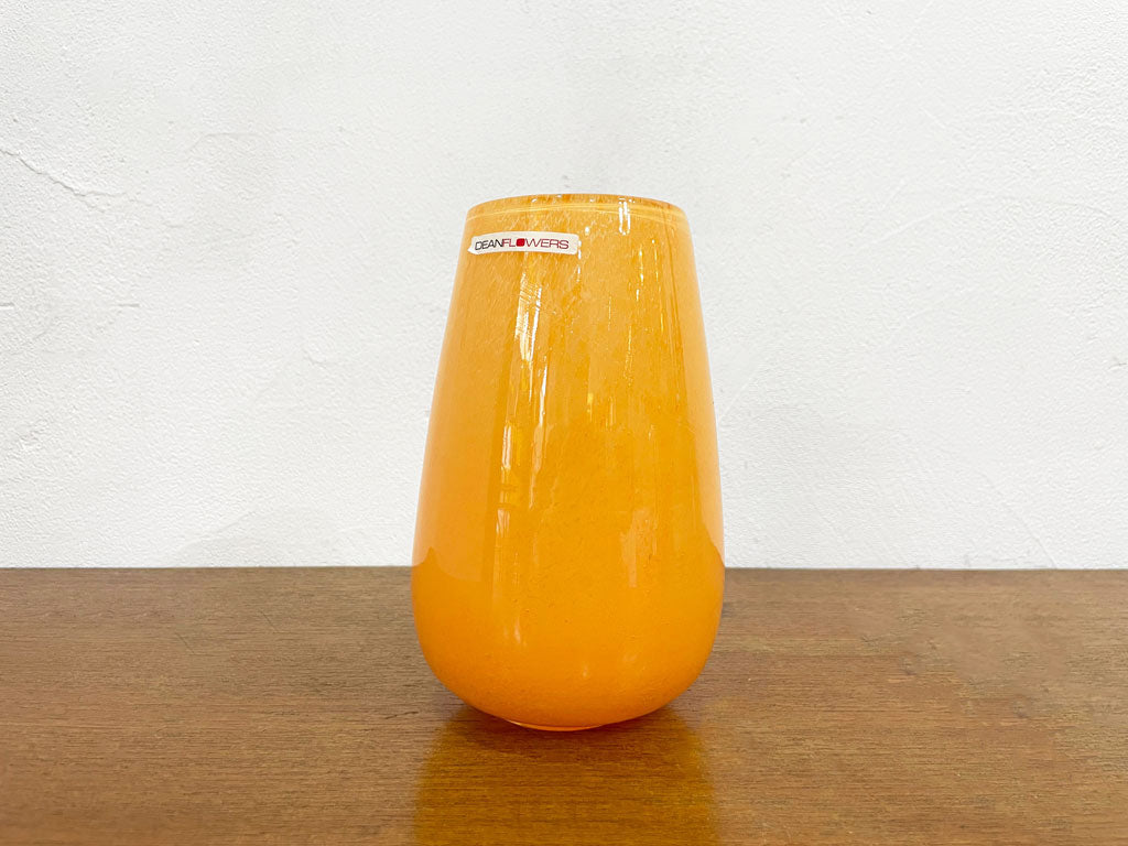 ヘンリーディーン Henry Dean ストロンボリ Stromboli フラワーベース クリアガラス マスタード XSサイズ 中古品 買い取りしました。