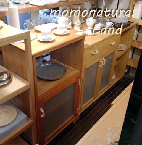 ナチュラル系の柔らかい素材感～Momo Natural モモナチュラル LANDシリーズ レンジボード【買取＆販売＆レンタル】