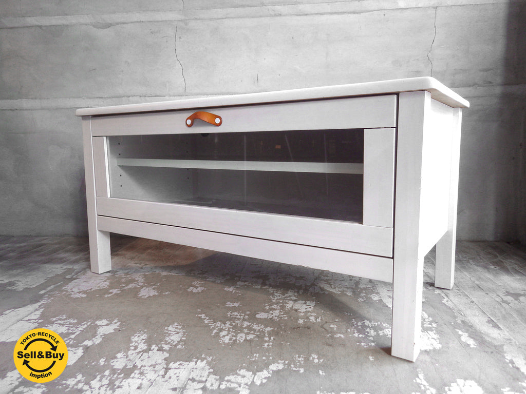 モモナチュラル momo natural シエル CIELE テレビ台 AVボード W90cm パイン材 ホワイト 中古品 買い取りしました。