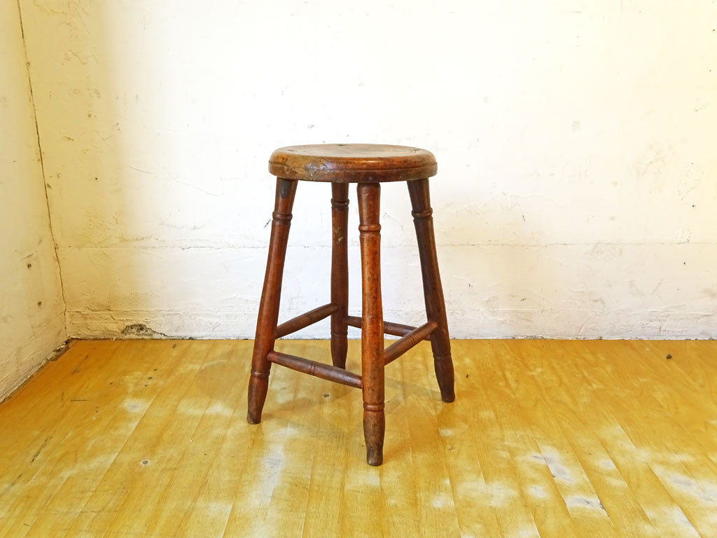 ジャパンビンテージ Japan Vintage スツール Stool 古材 丸椅子 レトロ 木味 中古品 買い取りしました。