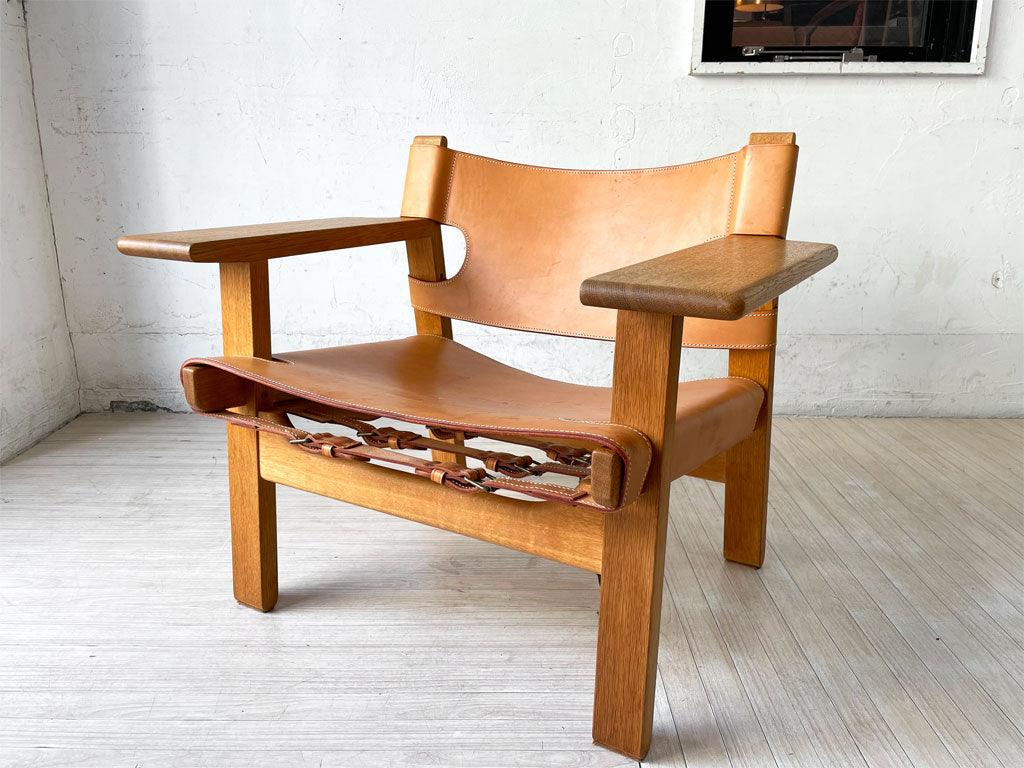 フレデリシア FREDERICIA スパニッシュチェア The Spanish Chair 2226 ラウンジチェア オーク無垢材 ナチュラルレザー デンマーク 北欧家具 ボーエ・モーエンセン 中古品 買い取りしました。