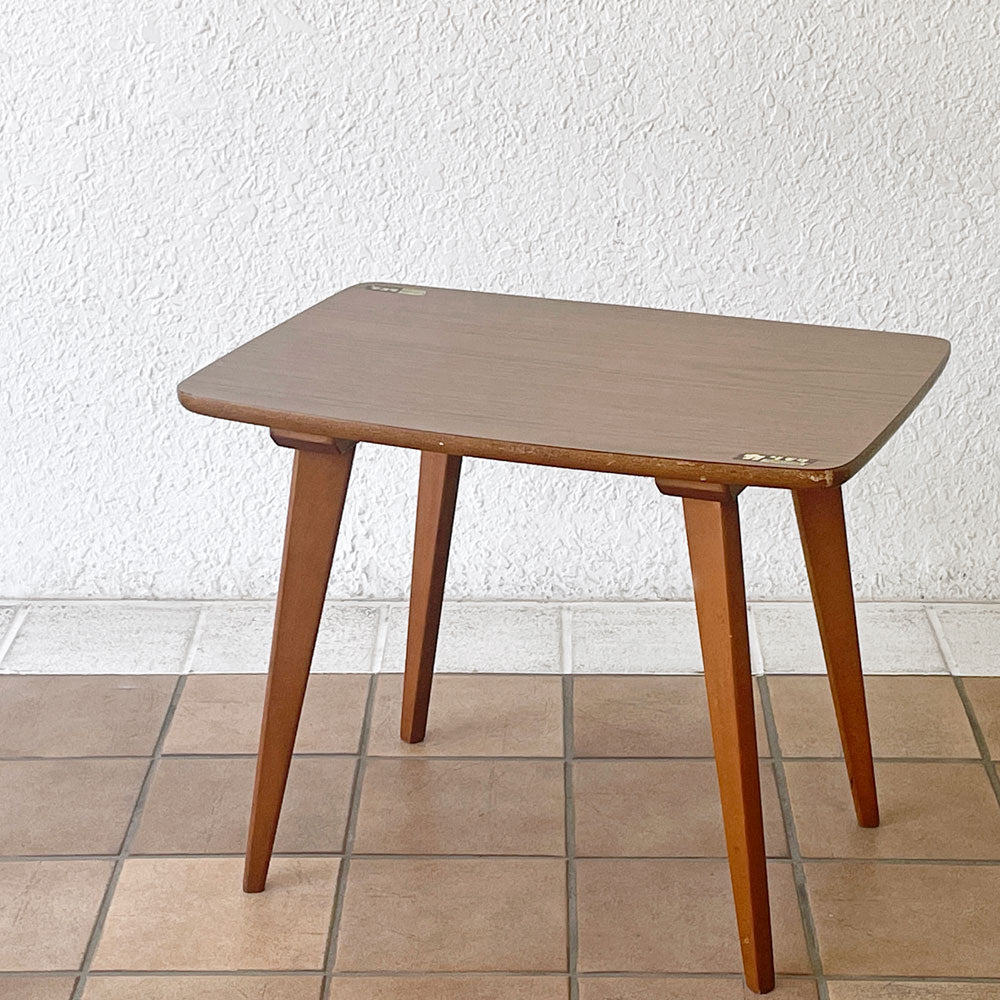  【用賀店】カリモク Karimoku デコラトップ サイドテーブル ローテーブル リビングテーブル W58cm ジャパンビンテージ レトロ ミッドセンチュリー オールドカリモク 買取させていただきました。