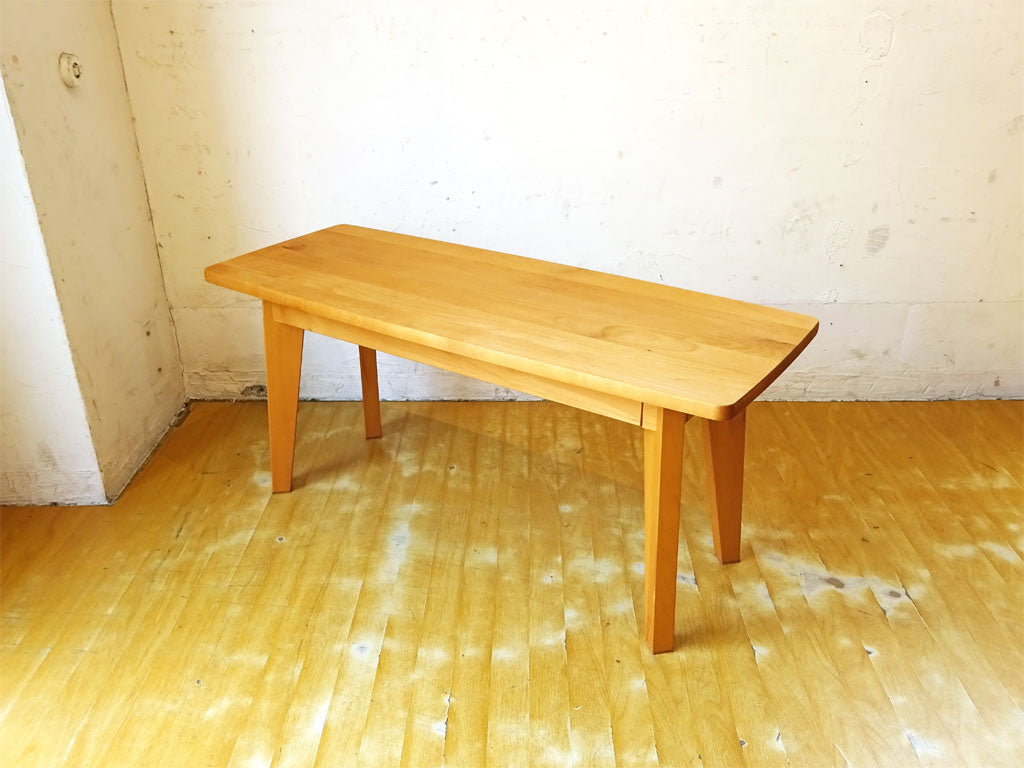 モモナチュラル MOMO natural ビボ VIBO ベンチ チェア ダイニング アルダー材 飾り台 ナチュラル 中古品 買い取りしました。