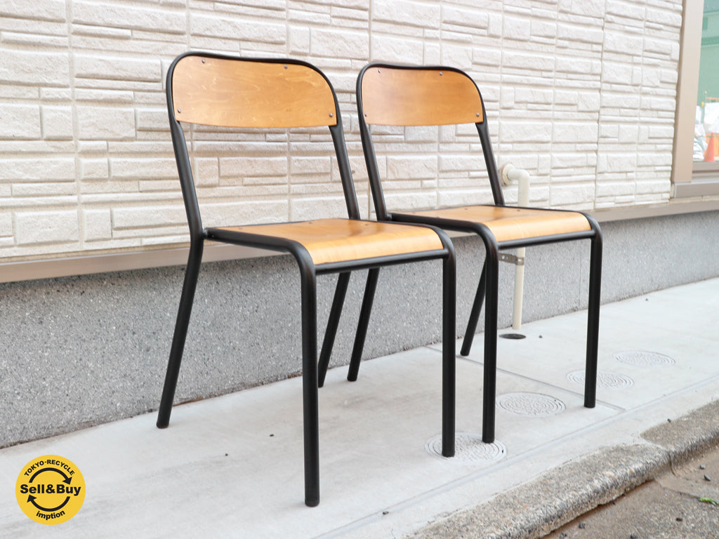 クラッシュゲート CRUSH CRASH PROJECT ノットアンティークス Knot antiques アイアンチェアA IRON CHAIR A スタッキング × 2脚 中古品  買い取りしました。経堂店 出張買取もお任せ下さい。