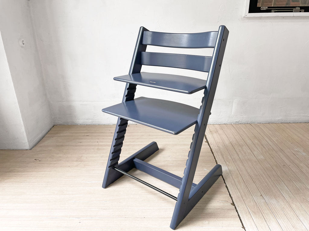 ストッケ STOKKE トリップトラップ TRIPP TRAPP ベビーチェア キッズチェア ミッドナイトブルー S/N5～ ノルウェー 北欧家具 希少カラー 中古品 買い取りしました。