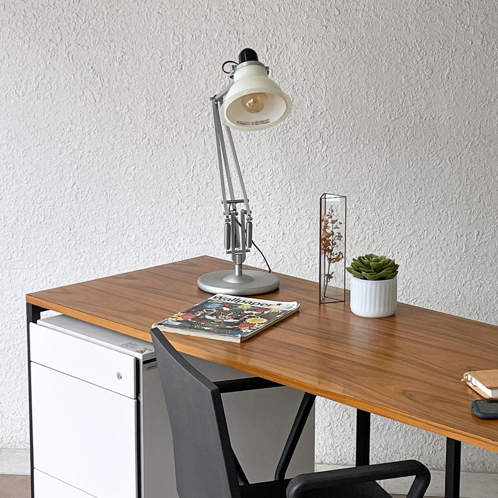 ビスレー BISLEY デスクプラン DESK PLAN Lフット ワーキングテーブル W145cm デスク メラミン天板 ウォールナット調 イギリス　～シンプルが際立つ作業環境～