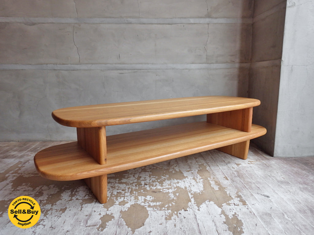 飛騨産業 HIDA キツツキ バゲット ライフ baguette life AVキャビネット オーク無垢材 定価81,000円 五十嵐久枝 デザイン 中古品 買い取りしました。学芸大学店 出張買取もお任せ下さい。