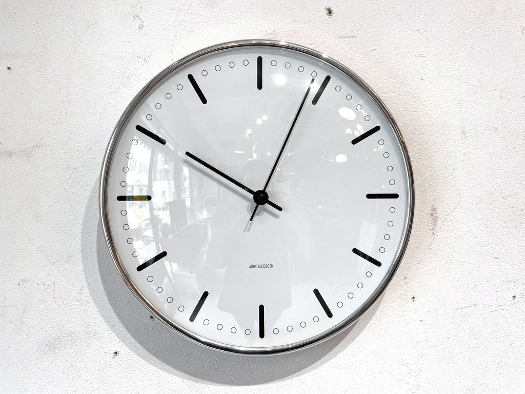 ローゼンダール Rosendahl シティホール City Hall ウォールクロック Wall Clock 掛け時計 アルネ・ヤコブセン 29cm 下北沢店 中古品 買い取りしました。