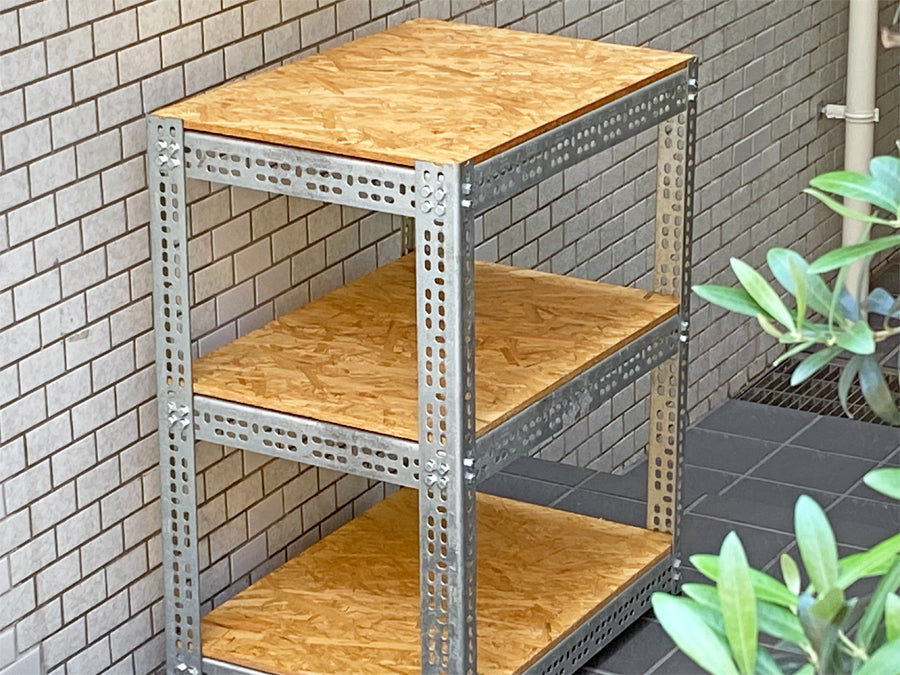 リオン LYON アングルシェルフ ANGLE SHELF パシフィックファニチャーサービス P.F.S 取扱 ガレージ 店舗什器 3段 ～自在のシェルフ～