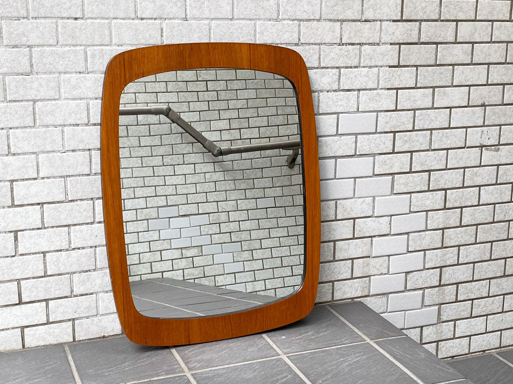 北欧 ビンテージ Scandinavian Vintage チーク材 ウォールミラー 壁掛け 鏡 中古品 買い取りしました。