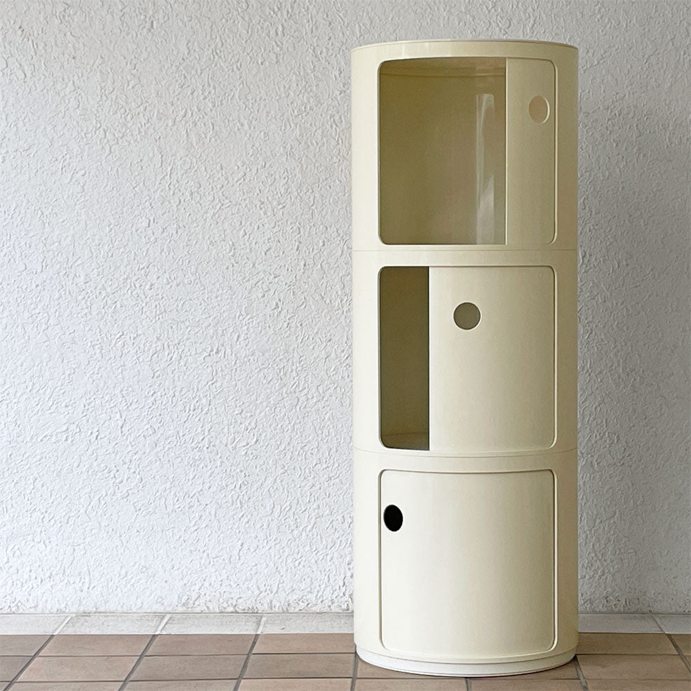 カルテル Kartell ラウンドエレメント Round Element Hタイプ 3段 ホワイト アンナ・カステッリ・フェリエーリ イタリア ～デザインの力～