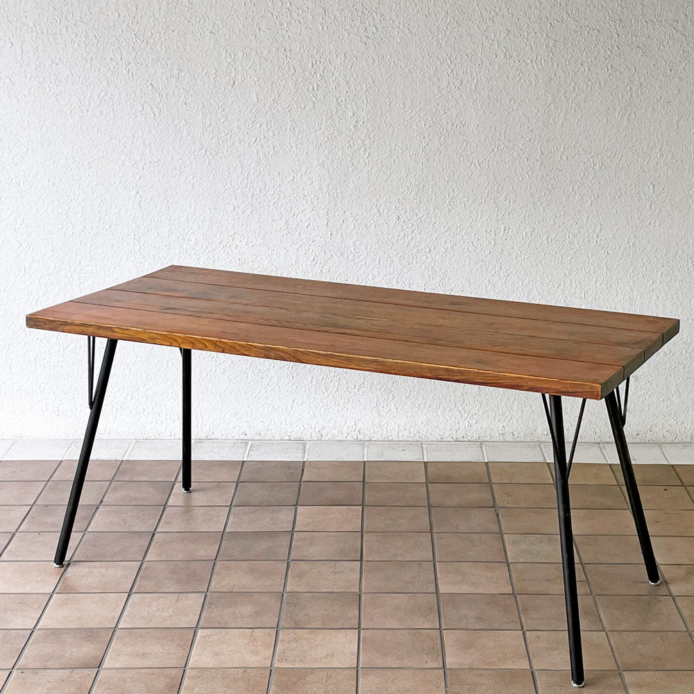  【用賀店】ジャーナルスタンダードファニチャー j.s.F サンク SENS ダイニングテーブル M W152.5 オーク無垢材 スチール 廃番 インダストリアルデザイン 買取させていただきました。