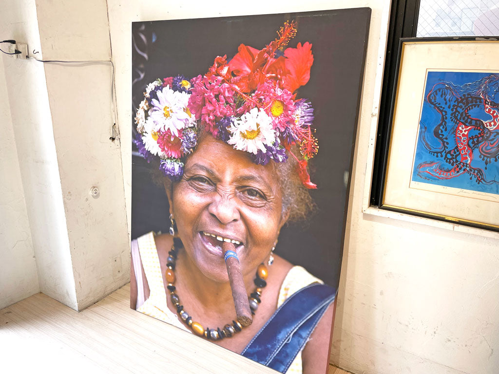 ボーコンセプト Bo concept USA キューバレディ Cuban Lady シルクスクリーン 特大サイズ photographer Leif Wivelsted 下北沢店 中古品 買い取りしました。