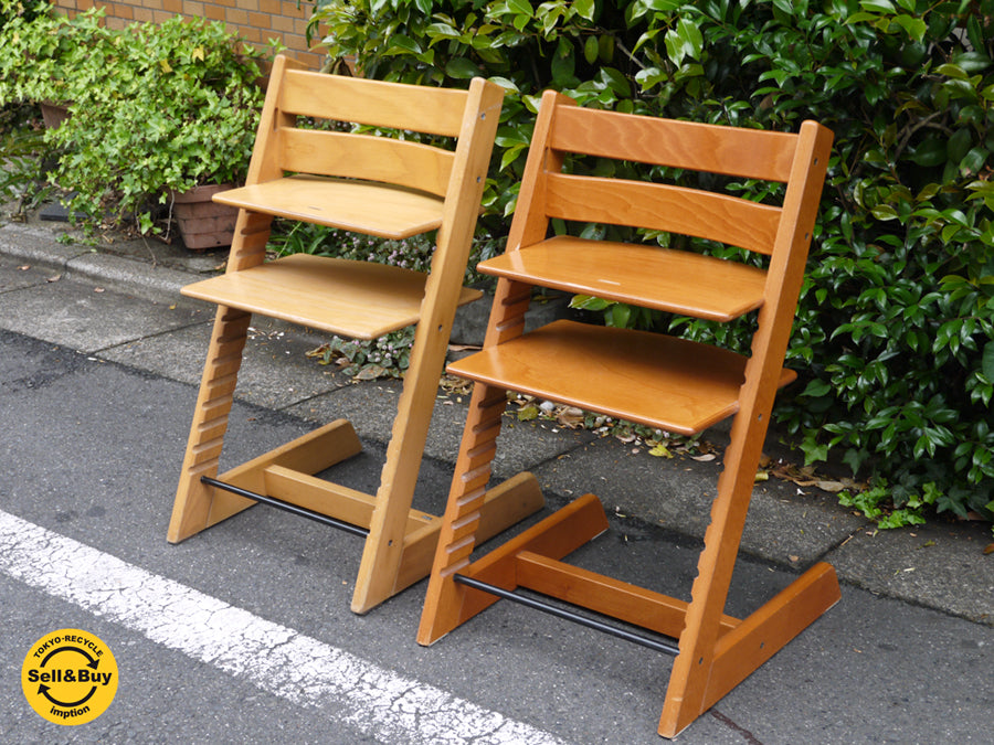 ストッケ STOKKE トリップトラップ TRIPP TRAPP ベビーチェア 新型チェリー&旧型ナチュラル 北欧 ノルウェー 　中古品 買い取りしました！ 自由が丘店 出張買取もお任せください。