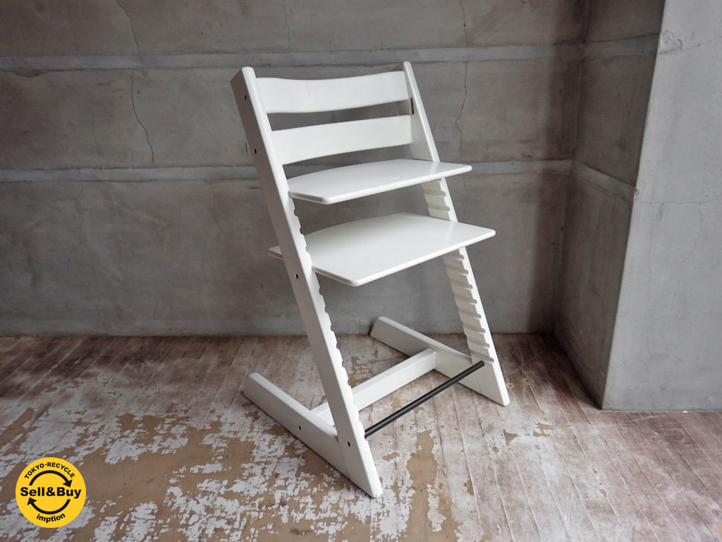 ストッケ STOKKE トリップトラップ TRIPP TRAPP チェア 新型 ホワイト キッズチェア ベビーチェア　中古品 買い取りしました。学芸大学店 出張買取もお任せ下さい。