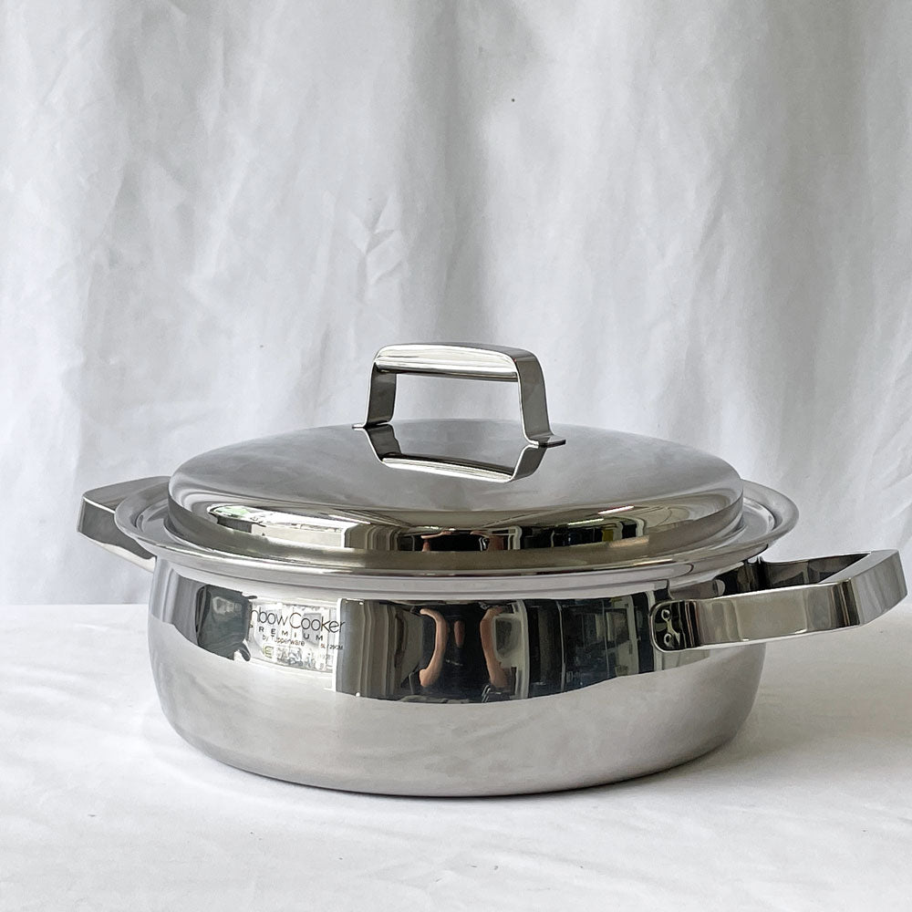  【用賀店】タッパーウェア Tupperware レインボークッカー プレミアム II 26cm 深鍋 両手鍋 アルミ ステンレス 全面多層構造 無水調理 アメリカ 買取させていただきました。