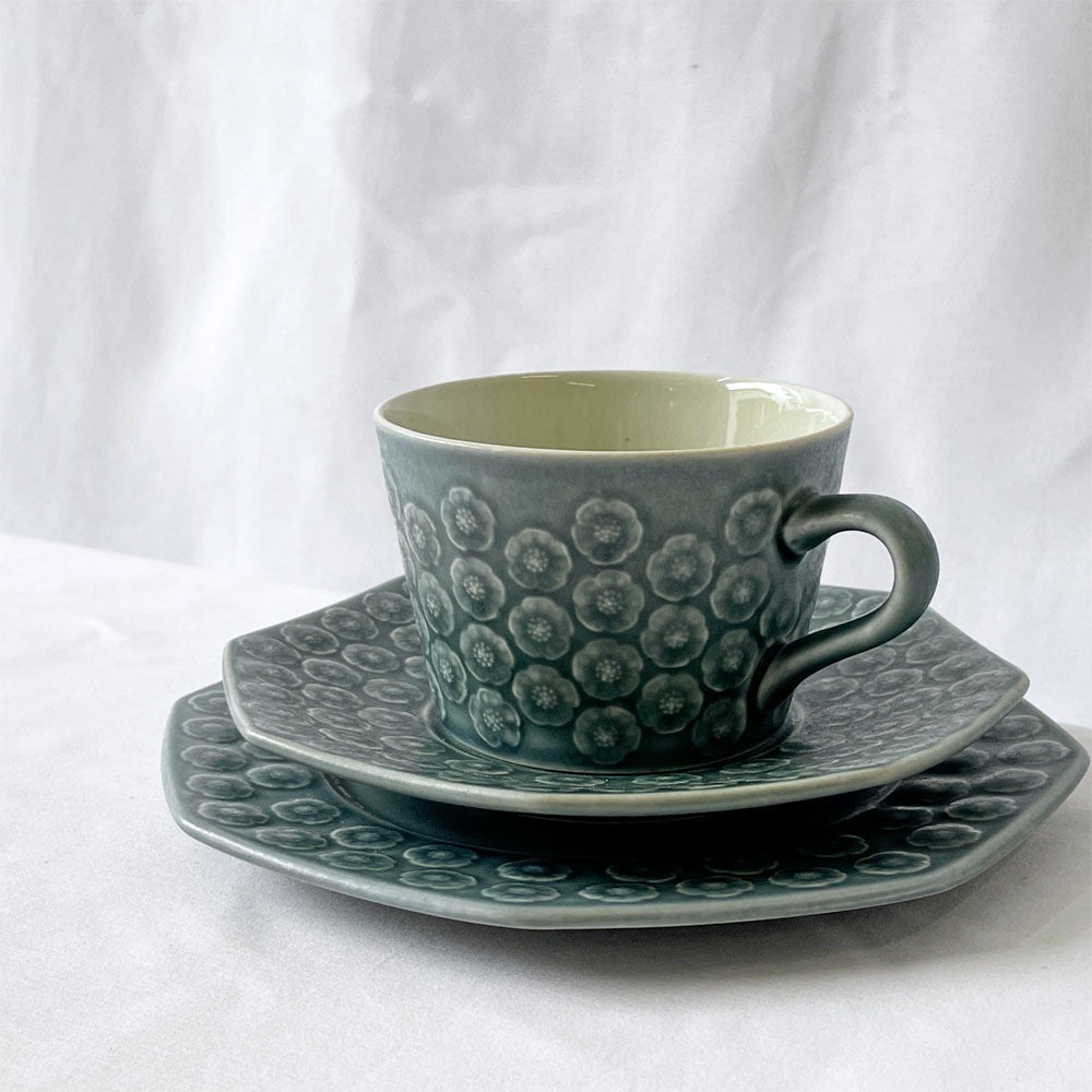  【用賀店】クロニーデン KRONJYDEN アズール Azul カップ＆ソーサー プレート 八角形 オクタゴン トリオセット イェンス・クイストゴー JHQ 北欧 デンマーク ビンテージ 北欧食器 買取させていただきました。