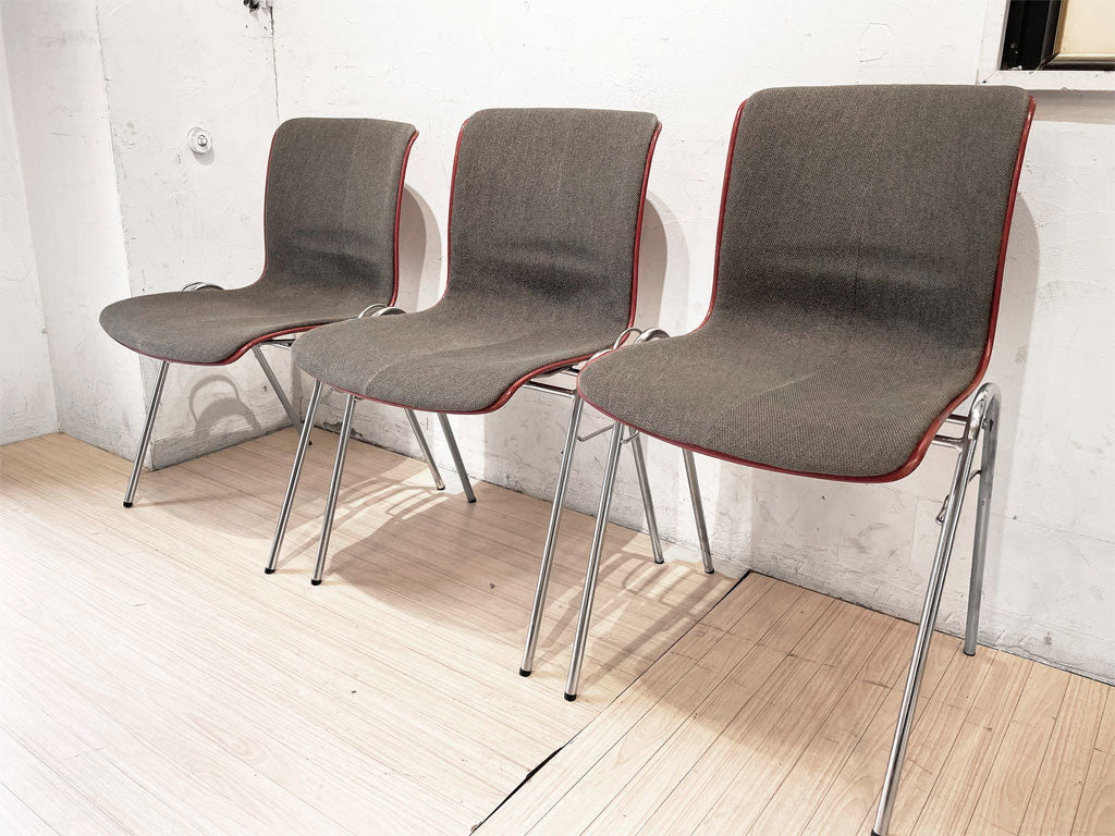 コトブキ KOTOBUKI 柳宗理 FRP サイドチェア 別注 レッドシェル グレーファブリック スタッキングベース ジャパニーズミッドセンチュリー ビンテージ High & Mid & Low タイプ 中古品 買い取りしました。