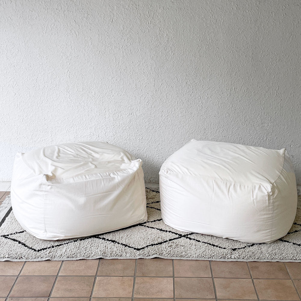  【用賀店】無印良品 MUJI 体にフィットするソファ ビーズクッション オフホワイト 定価15,980円 A&B 2点 買取させていただきました。
