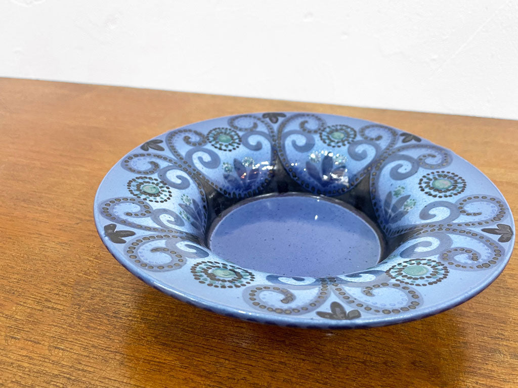アラビア arabia HLA 深皿 ブルー 1960-70’s ヒルッカ・リーサ・アホラ Hilkka-Lisa Ahola 北欧食器 ビンテージ 中古品 買い取りしました。