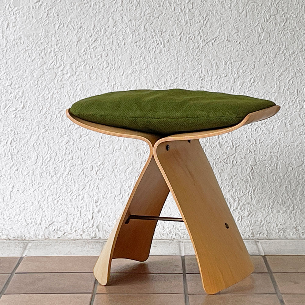  【用賀店】天童木工 Tendo バタフライスツール メープル 柳宗理 Sori Yanagi クッション付 MoMA ジャパニーズモダン ミッドセンチュリー 買取させていただきました。