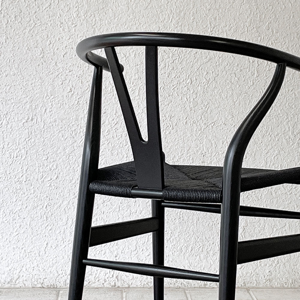 カールハンセン＆サン Carl Hansen & Son CH24 Yチェア ブラックラッカー × ブラックペーパーコード ハンス・J・ウェグナー オーク材　～上質な造形美が映える一脚。～