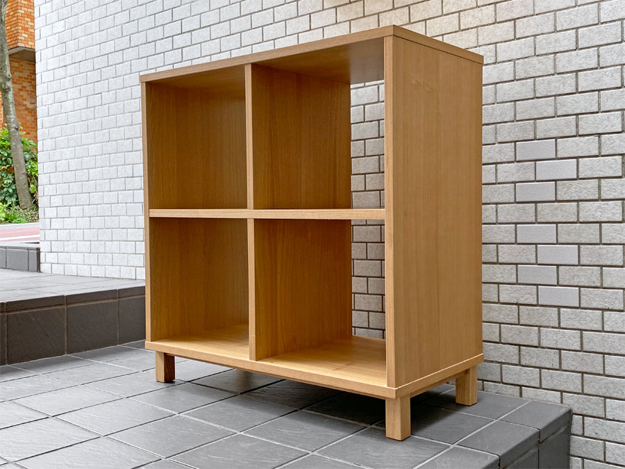 無印良品 MUJI オープンシェルフ 2段2列 モ材 ナチュラル 木製ラック 飾り棚 シンプルデザイン 　中古品 買い取りしました。