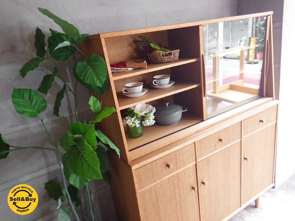 モモナチュラル Momo Natural ベント VENT カップボード 食器棚 ～穏やかな時間にそっと寄り添う、優しい家具～【 買取と販売とレンタルのお店 】
