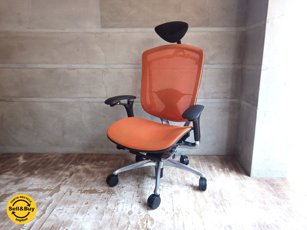 オカムラ OKAMURA コンテッサ CONTESSA ジウジアーロ オフィスチェア ハイバック 中古品 買い取りしました。学芸大学店 出張買取もお任せ下さい。