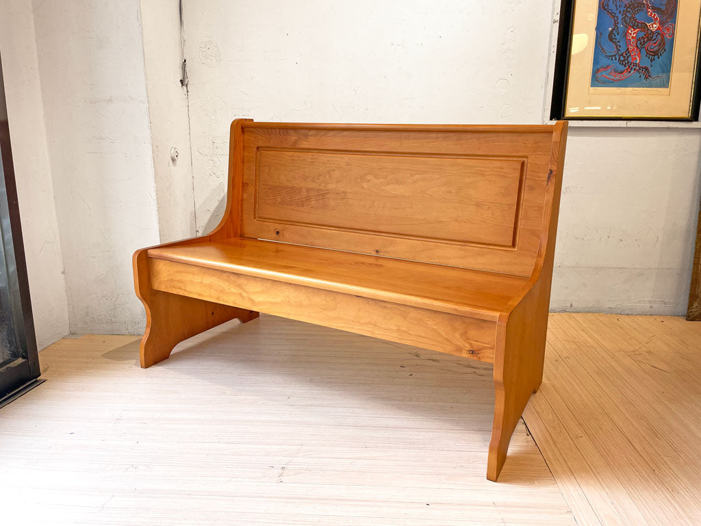 フランスベッド France Bed ティカ Tica ダイニングベンチ 2人掛ベンチ パイン材 収納付 カントリースタイル 中古品 買い取りしました。