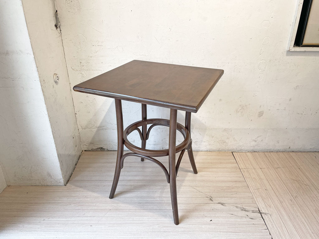 ビンテージ ベントウッド カフェテーブル Vintage VentWood cafe table 曲木脚 リメイク天板 スクエア カフェスタイル ビンテージ 下北沢店 中古品 買い取りしました。