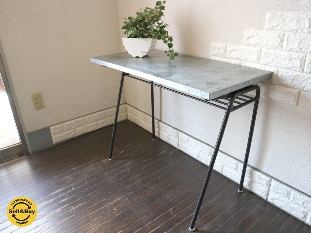 ジャーナルスタンダードファニチャー journal standard Furniture リル LILLE ワークデスク テーブル 亜鉛メッキ アイアンレッグ インダストリアル 廃番　中古品  買い取りしました。