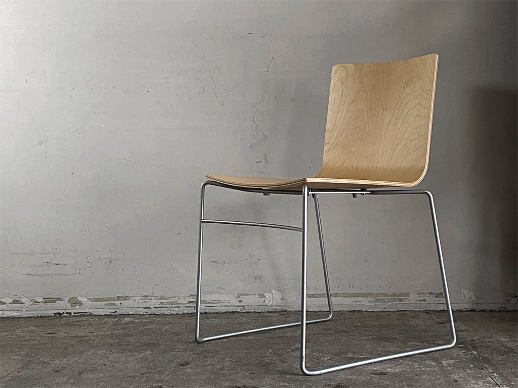 ワイスワイス WISE WISE スウィング SWING D-301 スタッキングチェア ダイニングチェア シラカバ材 スチールレッグ シンプルモダン 中古品 買い取りしました。