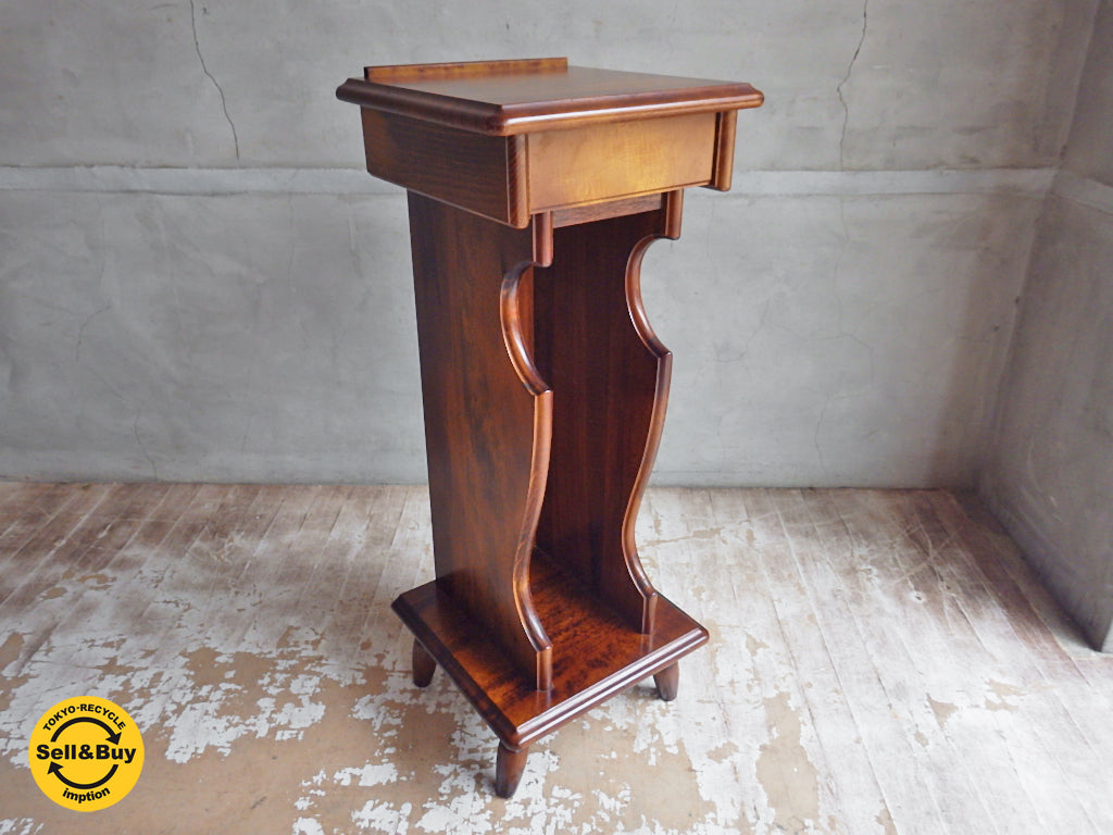 カリモク karimoku コロニアル COLONIAL テレフォンラック 花台 電話台  中古品 買い取りしました。