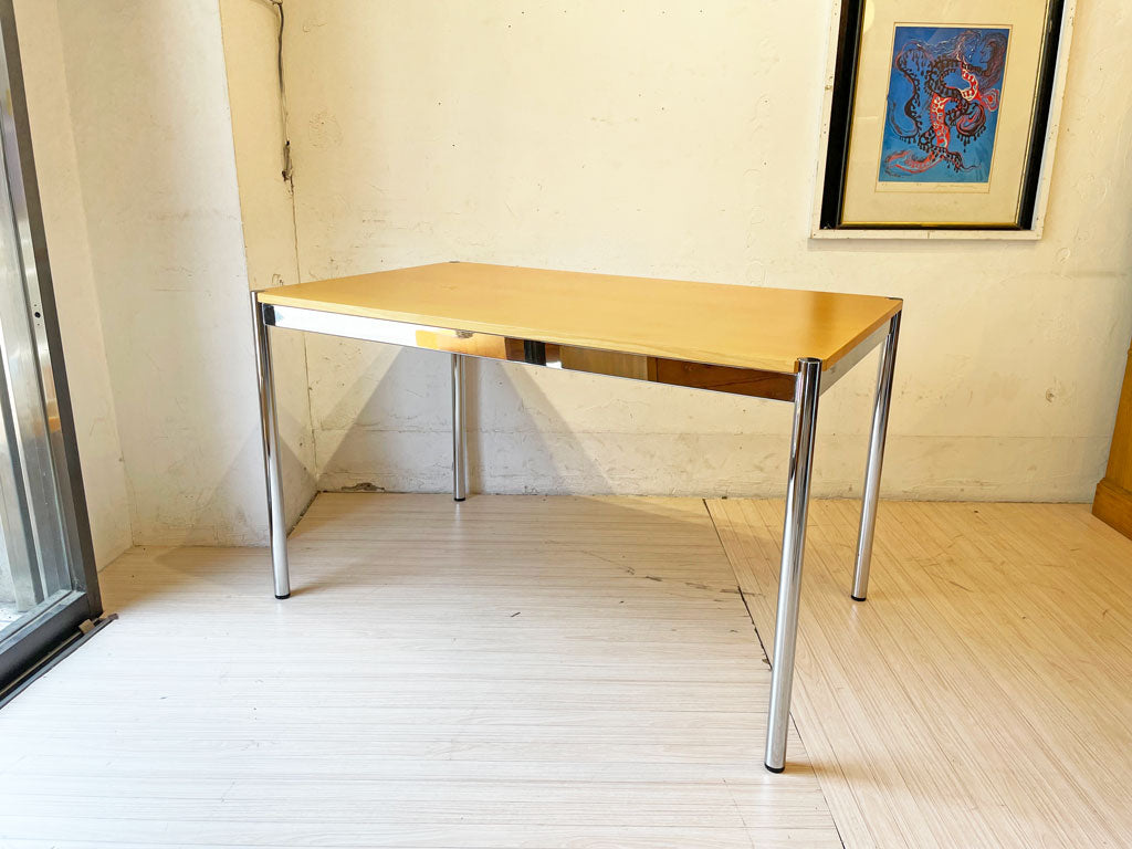 USMハラー USM Haller モジュラーファニチャー ハラーテーブル W120 ワーキングデスク ナチュラルウッドトップ ビーチ材 天板 下北沢店 中古品 買い取りしました。