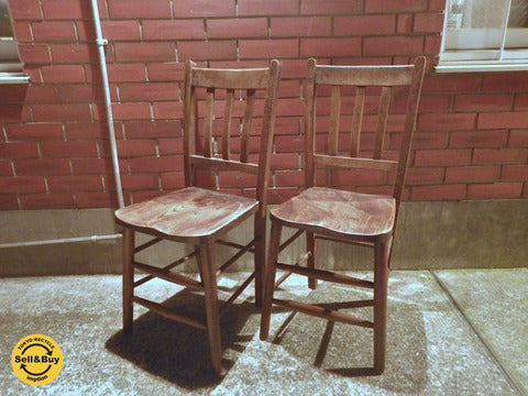 ロイズアンティークス　英国　UK　チャーチチェア　教会椅子～古き良き英国の教会で使われていた 趣あるUKビンテージ～「買取と販売とレンタルのお店」