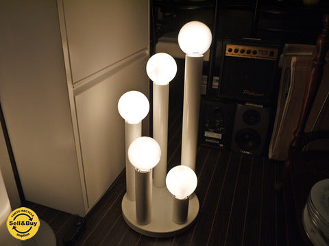 60's～70's Space Age スペースエイジ 5灯ライト スチール ホワイト【買取と販売とレンタルのお店】